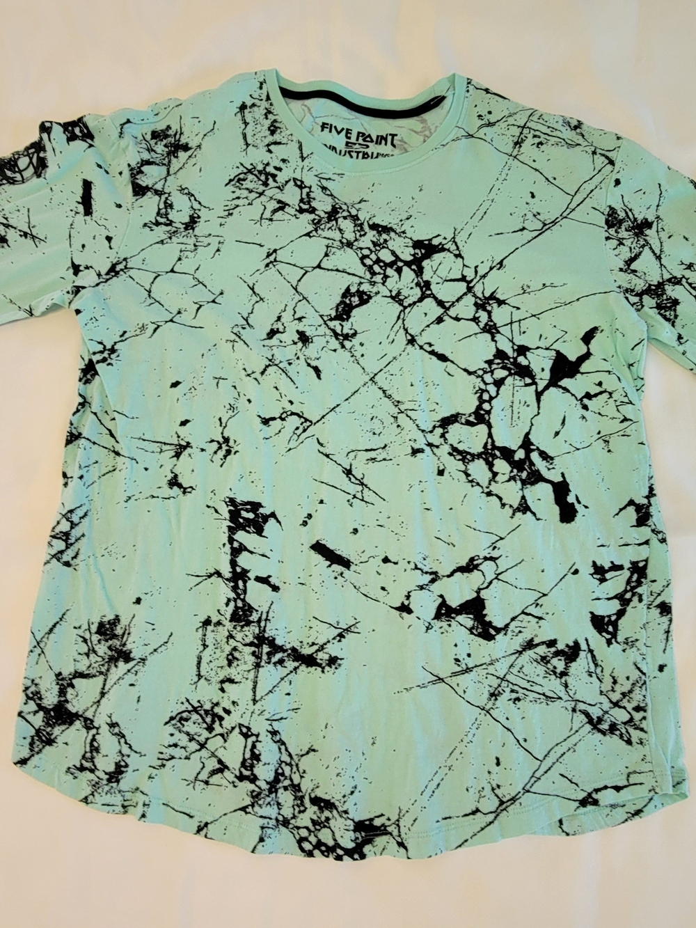 Boys' Aqua Marble-Print Tee